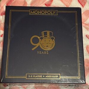Monopoly 90 years limited edition only 900made, solid wood and gold tone items